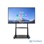 Interactive whiteboard smart display with stand for office and classroom presentations | FrontTech360