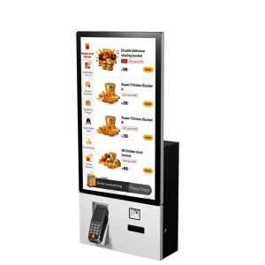 self ordering kiosk machine with touch screen and payment terminal | FrontTech360