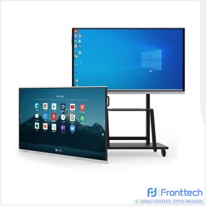 75 inch interactive whiteboard used in office meeting room for presentations