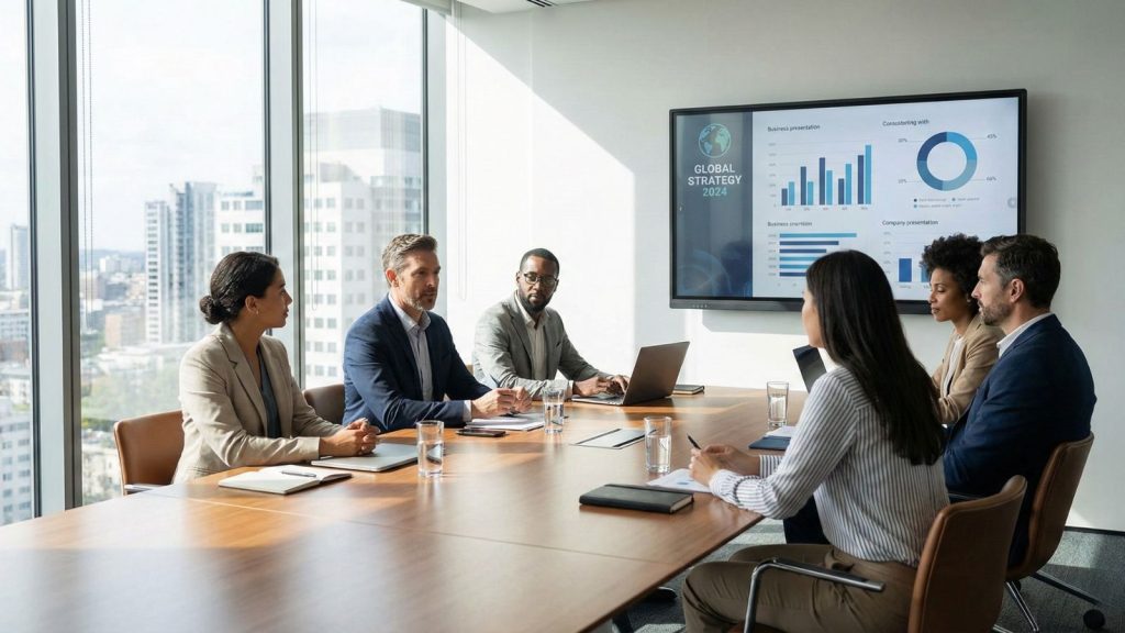 65-Inch Interactive Whiteboard used in office meeting room for presentation and collaboration