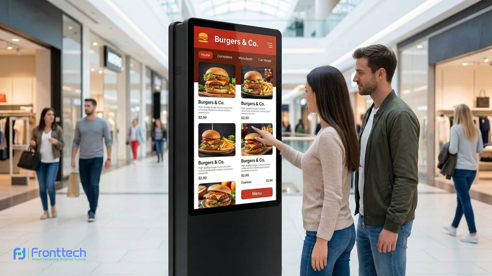 43 inch K Type touch screen kiosk used for digital kiosk solutions in Bangladesh