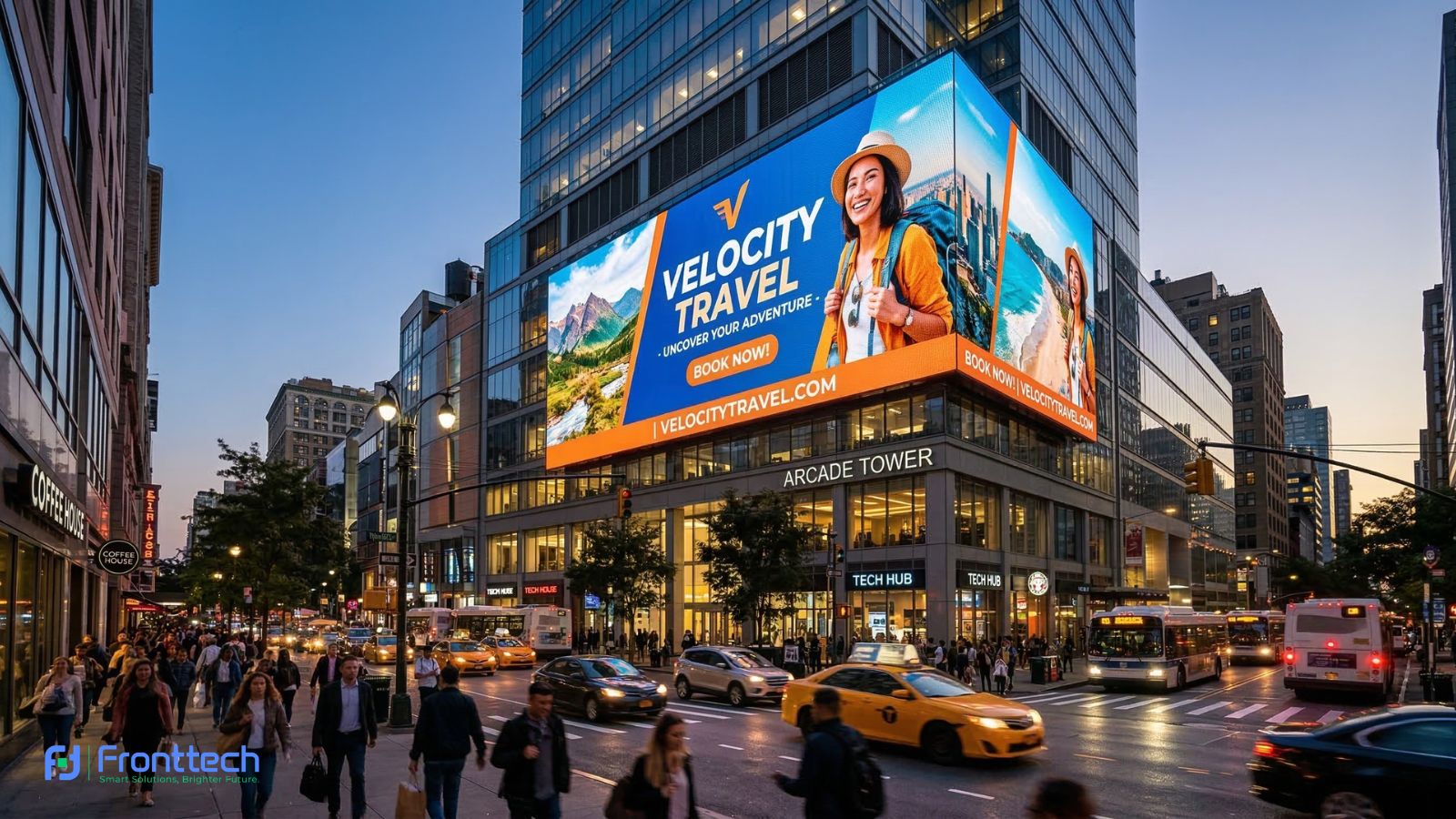 Digital LED signage display billboard used for outdoor advertising